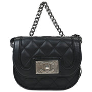 Chanel Black Calfskin 2way Handbag 144812