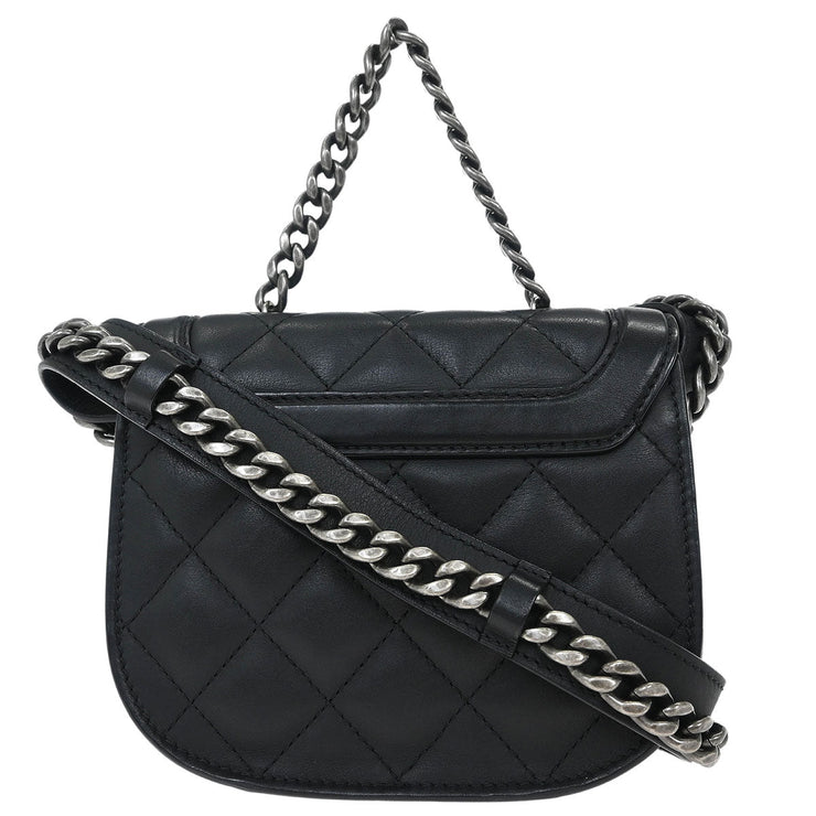 Chanel Black Calfskin 2way Handbag 144812