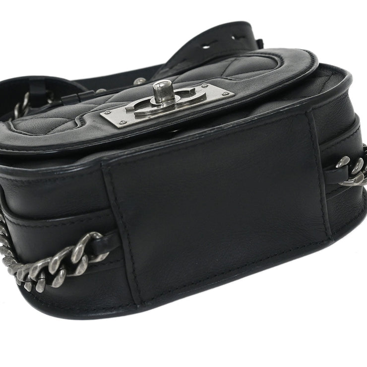 Chanel Black Calfskin 2way Handbag 144812