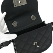 Chanel Black Calfskin 2way Handbag 144812
