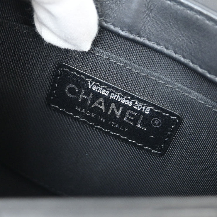 Chanel Black Calfskin 2way Handbag 144812