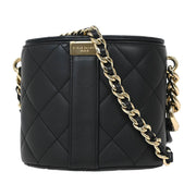 Chanel Black Lambskin Vanity Shoulder Bag 144814