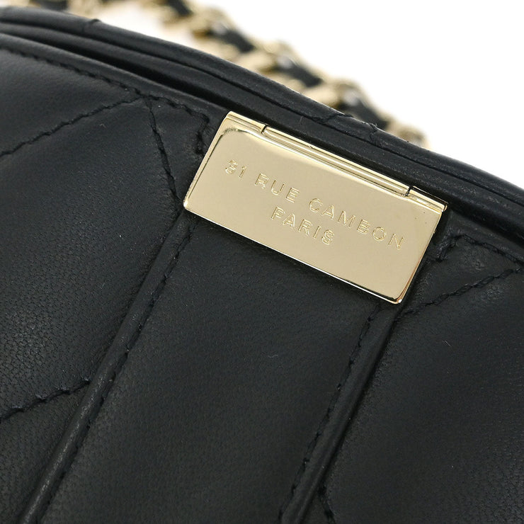 Chanel Black Lambskin Vanity Shoulder Bag 144814