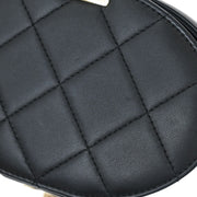 Chanel Black Lambskin Vanity Shoulder Bag 144814
