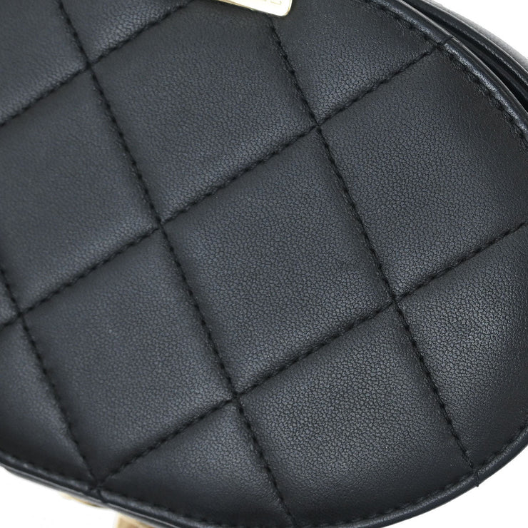 Chanel Black Lambskin Vanity Shoulder Bag 144814