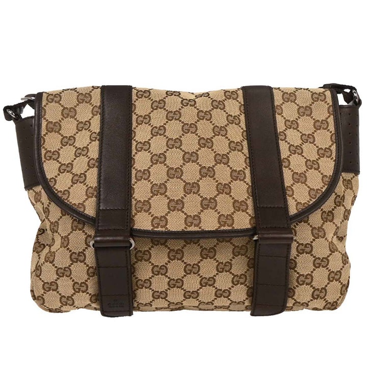 Gucci Beige Canvas GG Shoulder Bag 145859 467891 144816