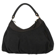 Gucci Black Canvas GG Abbey D Ring Handbag 189833 493492 144819