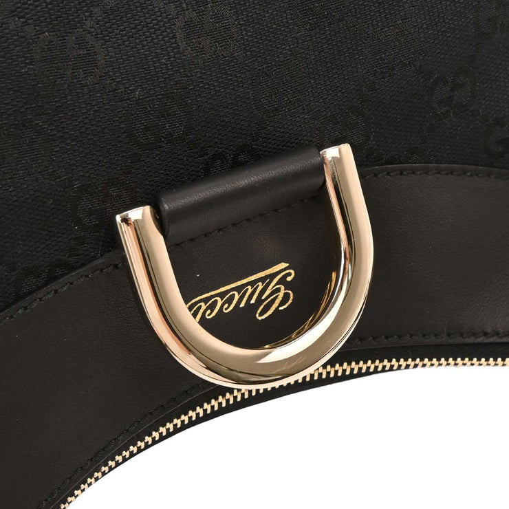 Gucci Black Canvas GG Abbey D Ring Handbag 189833 493492 144819