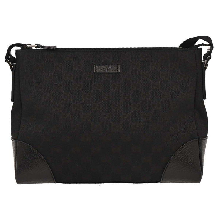 Gucci Black Canvas GG Shoulder Bag 114273 001998 144820