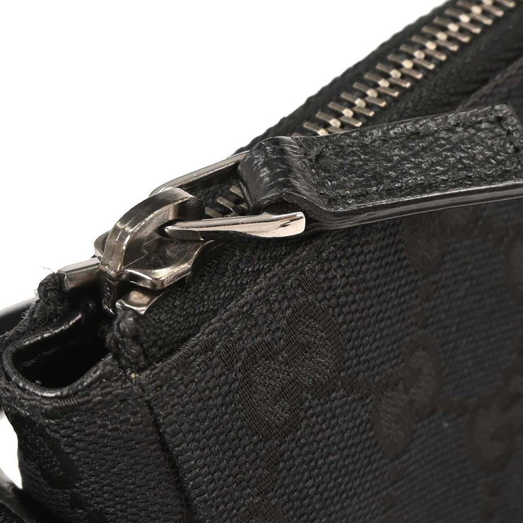 Gucci Black Canvas GG Shoulder Bag 114273 001998 144820