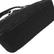 Gucci Black Canvas GG Jackie Tote Handbag 145817 204990 144821