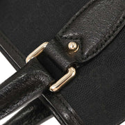 Gucci Black Canvas GG Jackie Tote Handbag 145817 204990 144821