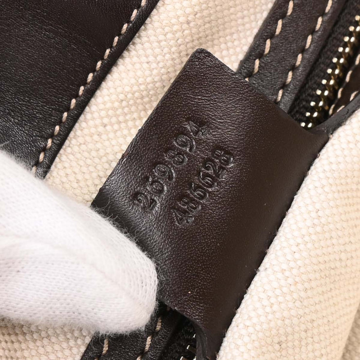 Gucci Beige Canvas GG Mayfair 2way Handbag 269894 486628 144822