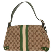 Gucci Beige Canvas GG Horsebit Handbag 131474 002058 144823