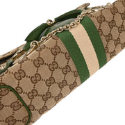 Gucci Beige Canvas GG Horsebit Handbag 131474 002058 144823