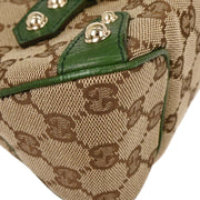 Gucci Beige Canvas GG Horsebit Handbag 131474 002058 144823