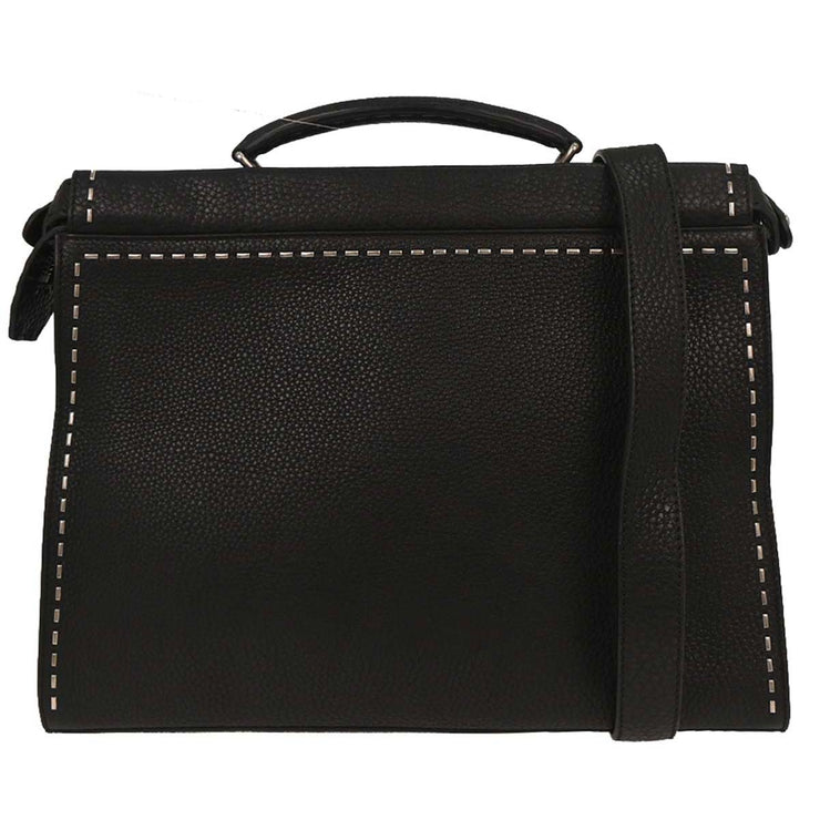 Fendi Black Selleria Peekaboo Fit 2way Handbag 7VA406-74D-179-10429 144826