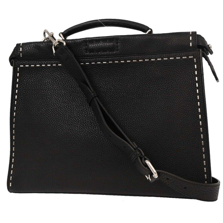Fendi Black Selleria Peekaboo Fit 2way Handbag 7VA406-74D-179-10429 144826