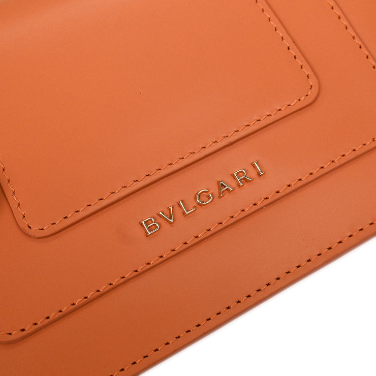 Bvlgari Light Orange Leather Serpenti Forever Shoulder Bag 1673029 144829