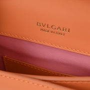 Bvlgari Light Orange Leather Serpenti Forever Shoulder Bag 1673029 144829