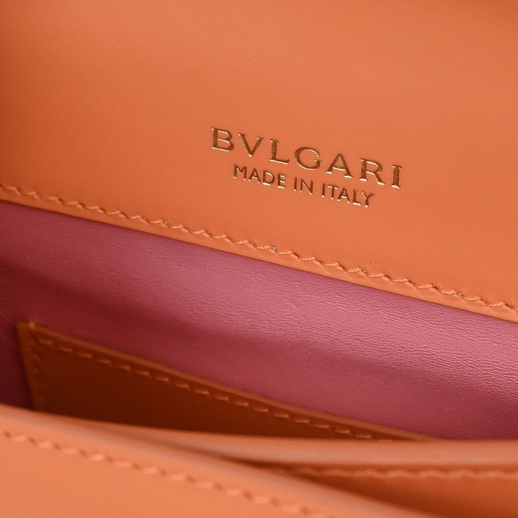 Bvlgari Light Orange Leather Serpenti Forever Shoulder Bag 1673029 144829