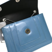 Bvlgari Light Blue Patent Leather Serpenti Forever Shoulder Bag 144830