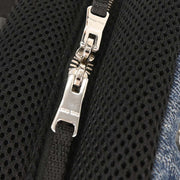Miu Miu Blue Black Denim Matelasse Backpack 5BZ005 251 144832