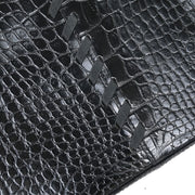 Yves Saint Laurent * Black Leather Shoulder Bag 144833