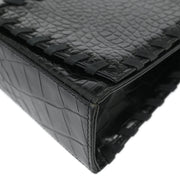 Yves Saint Laurent * Black Leather Shoulder Bag 144833