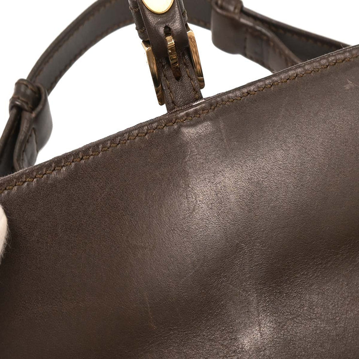 Celine Brown Macadam Handbag MC01/1 144835