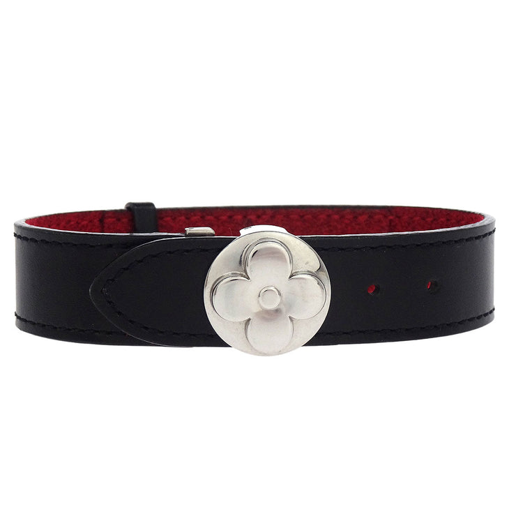 Louis Vuitton Black Monogram Good Luck Bracelet Bangle M64447 SN0022 144845
