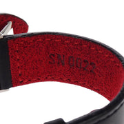 Louis Vuitton Black Monogram Good Luck Bracelet Bangle M64447 SN0022 144845