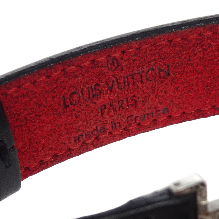 Louis Vuitton Black Monogram Good Luck Bracelet Bangle M64447 SN0022 144845