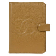 Chanel Beige Calfskin Note Book Cover Small Good 144848