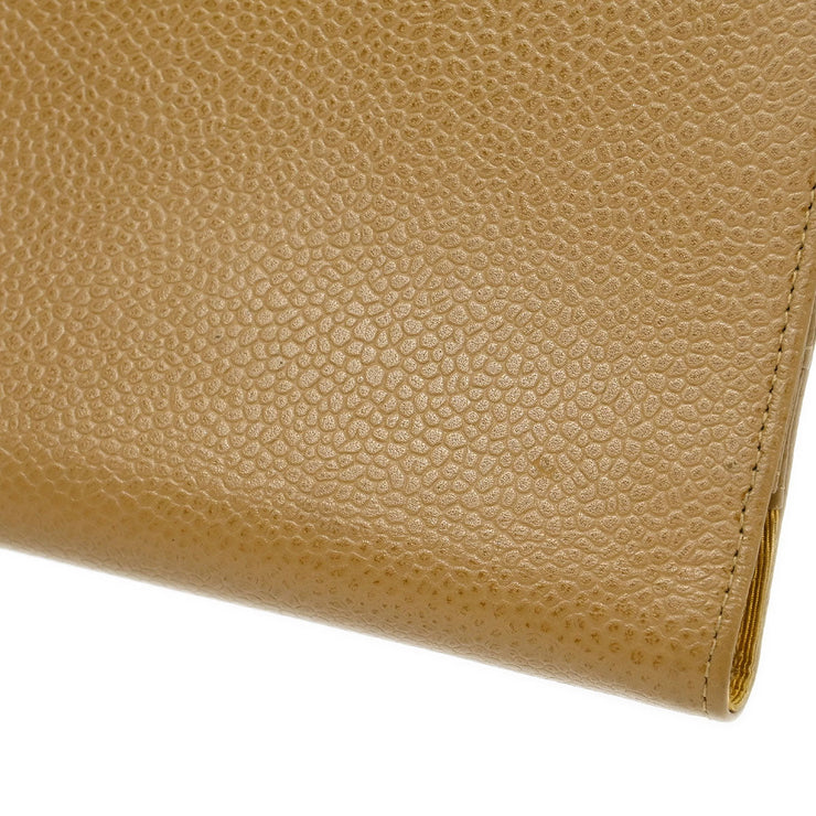 Chanel Beige Calfskin Note Book Cover Small Good 144848