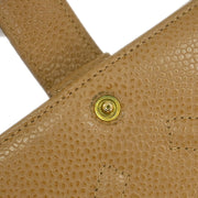 Chanel Beige Calfskin Note Book Cover Small Good 144848
