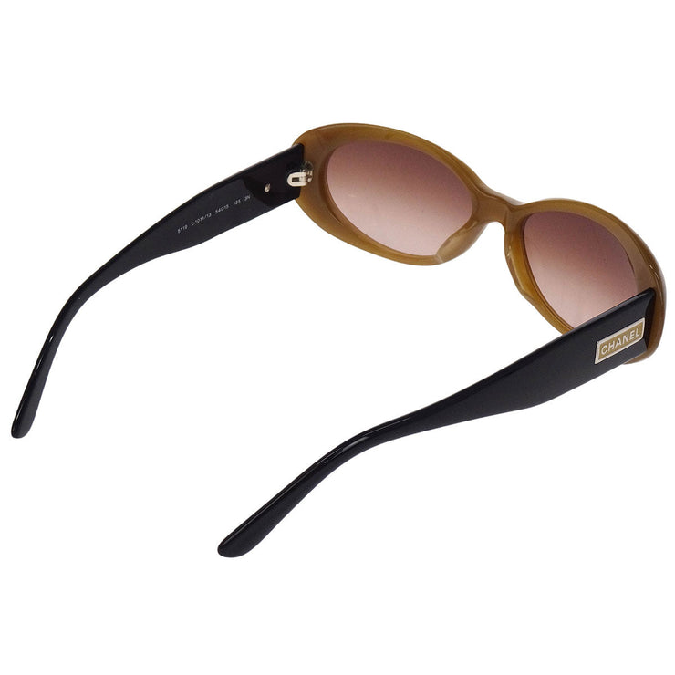 Chanel Sunglasses Eyewear Brown Black Small Good BC5135017 54 Square:15 144858