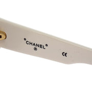 Chanel Sunglasses Eyewear Black White Rhinestone Small Good 05256 10601 144860