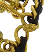 Chanel CC Icon Chain Belt Artificial Pearl Gold Black 94A 144862