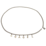 Chanel Chain Belt Silver CC Small Good 04V 144863