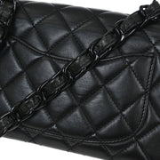 Chanel Black Lambskin Shoulder Bag 144880