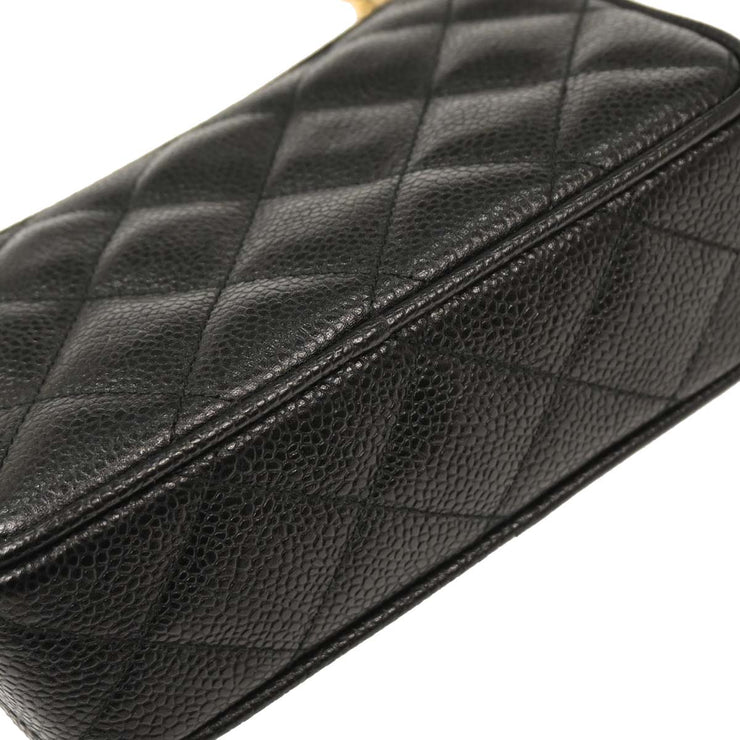 Chanel Black Calfskin Camera Bag Mini 144886