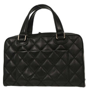 Chanel Black Calfskin Wild Stitch Top Handle Handbag 144888