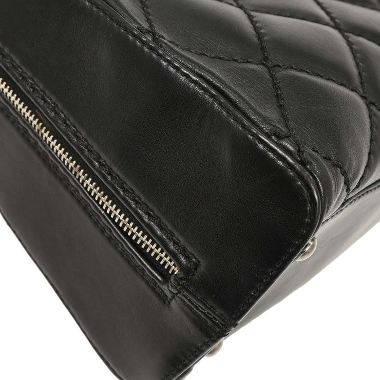 Chanel Black Calfskin Wild Stitch Top Handle Handbag 144888