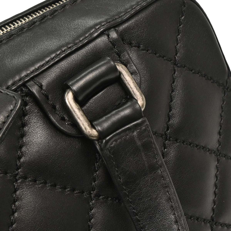 Chanel Black Calfskin Wild Stitch Top Handle Handbag 144888