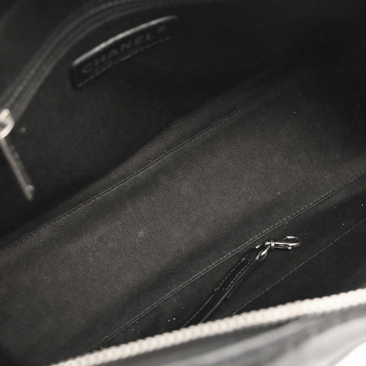 Chanel Black Calfskin Wild Stitch Top Handle Handbag 144888