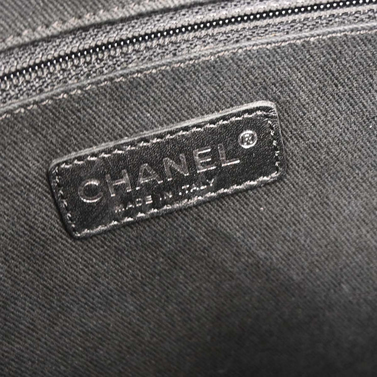 Chanel Black Calfskin Wild Stitch Top Handle Handbag 144888