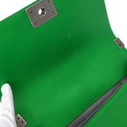 Boy Chanel Green Lambskin Medium Shoulder Bag 144892