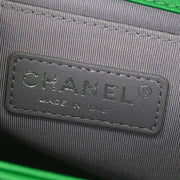 Boy Chanel Green Lambskin Medium Shoulder Bag 144892