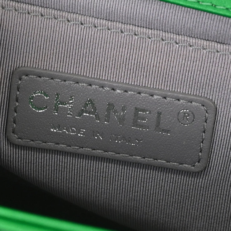Boy Chanel Green Lambskin Medium Shoulder Bag 144892